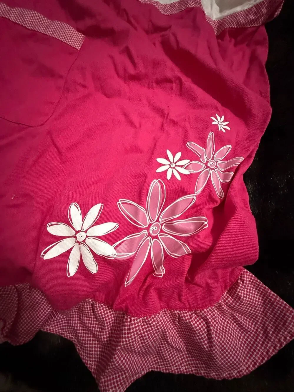 American Girl Apron child size one size pink